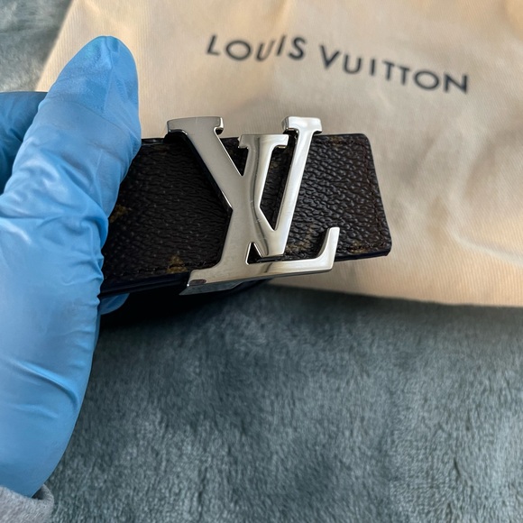 Black Monogram Canvas Reversible LV Initiales - Picture 3 of 10